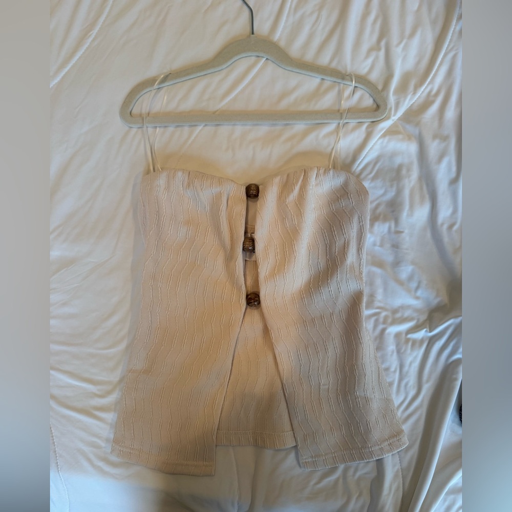 Hello Molly Cream Textured Top